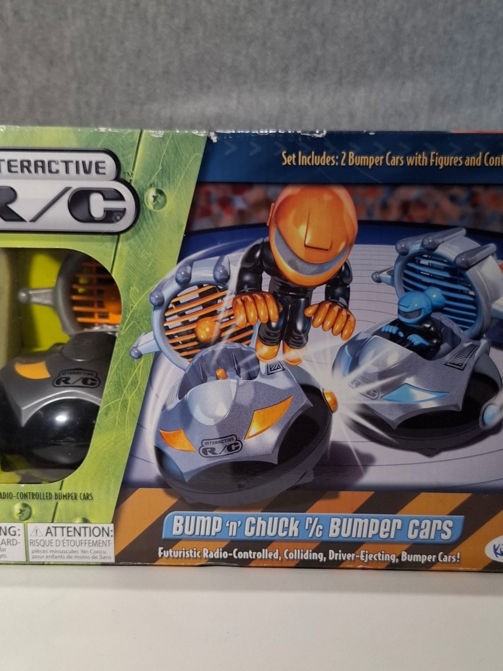 Bump n' Chuck 2-Pack Bumper Cars - Silver & Orange - Picture 9 of 11